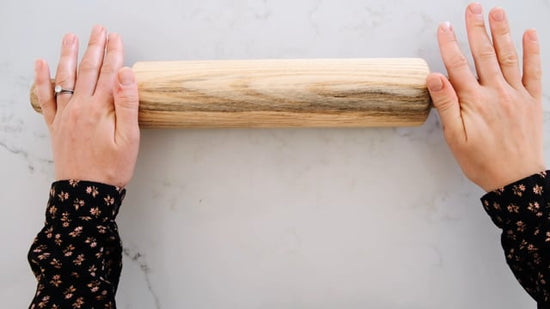 video of spalted hackberry rolling pin