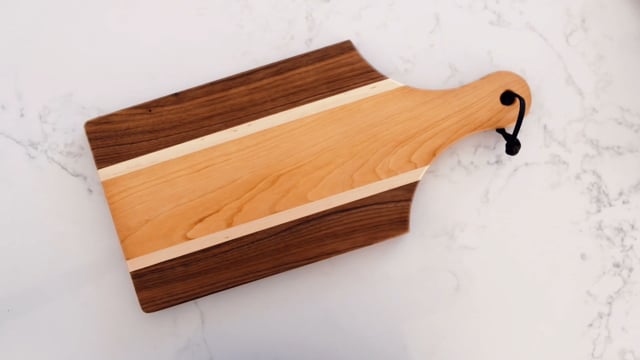 view of wooden serving board
