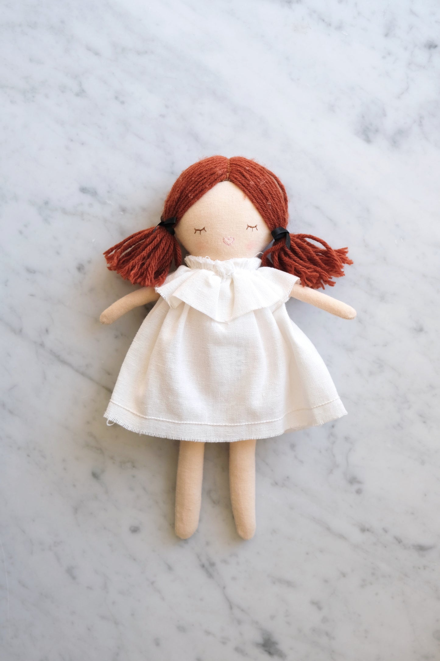Asleep/Awake Cloth Doll - French Cream