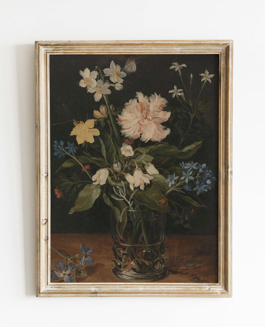 Still Life of Flowers in a Glass