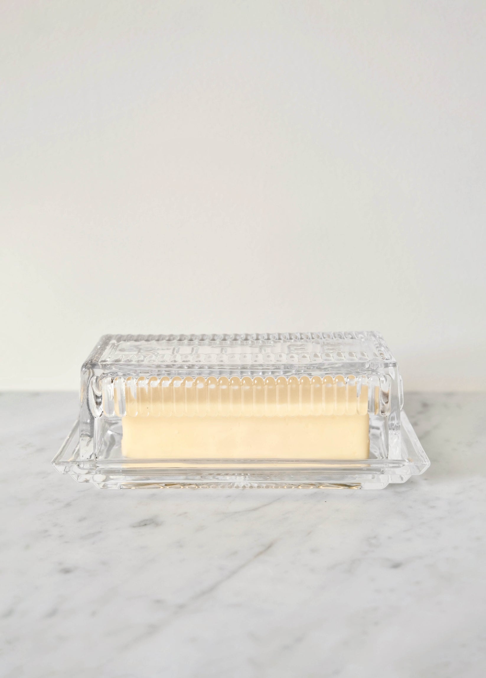 Depression Glass Butter Dish Ennis Park