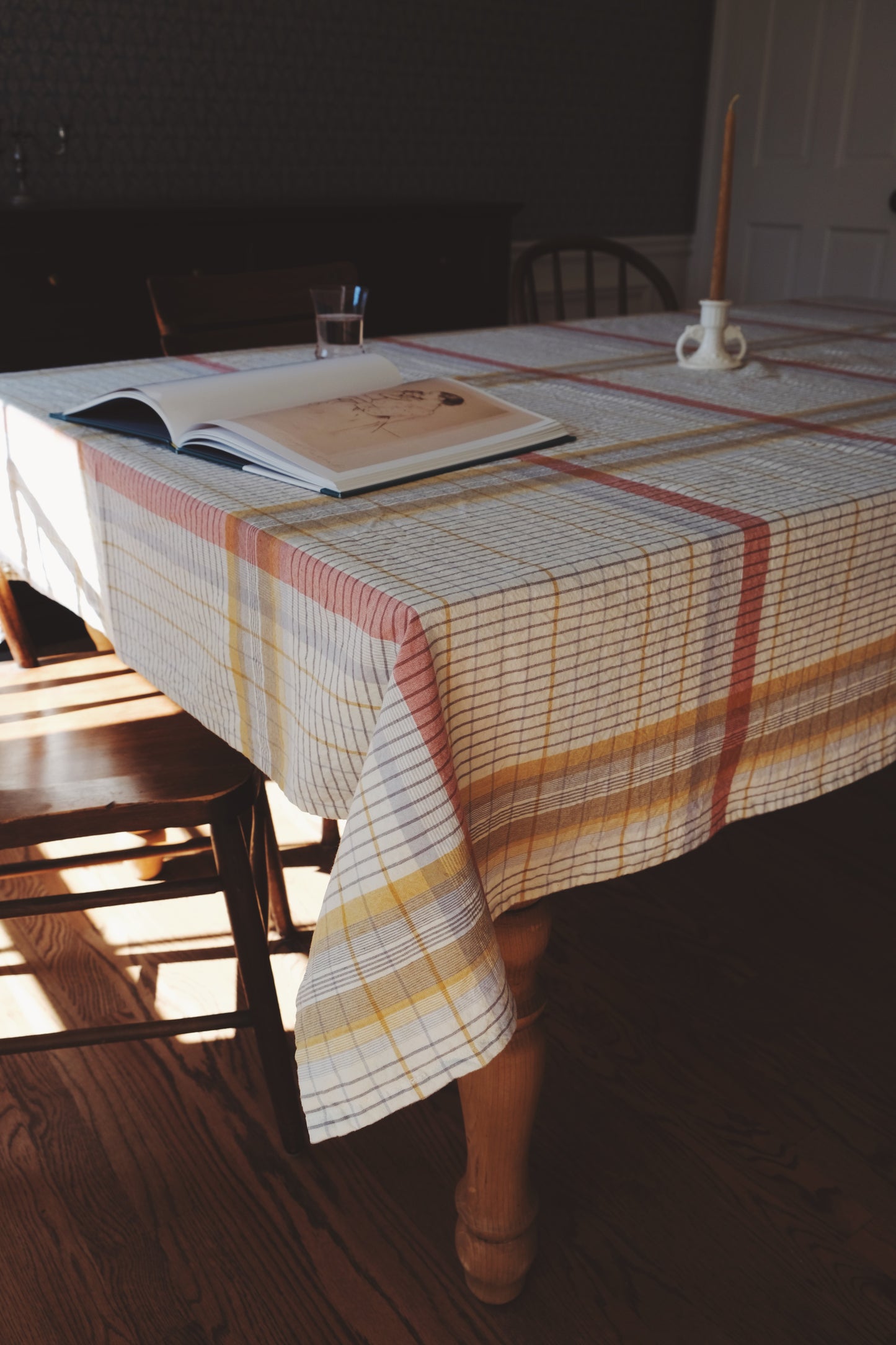 Cotton Plaid Tablecloth