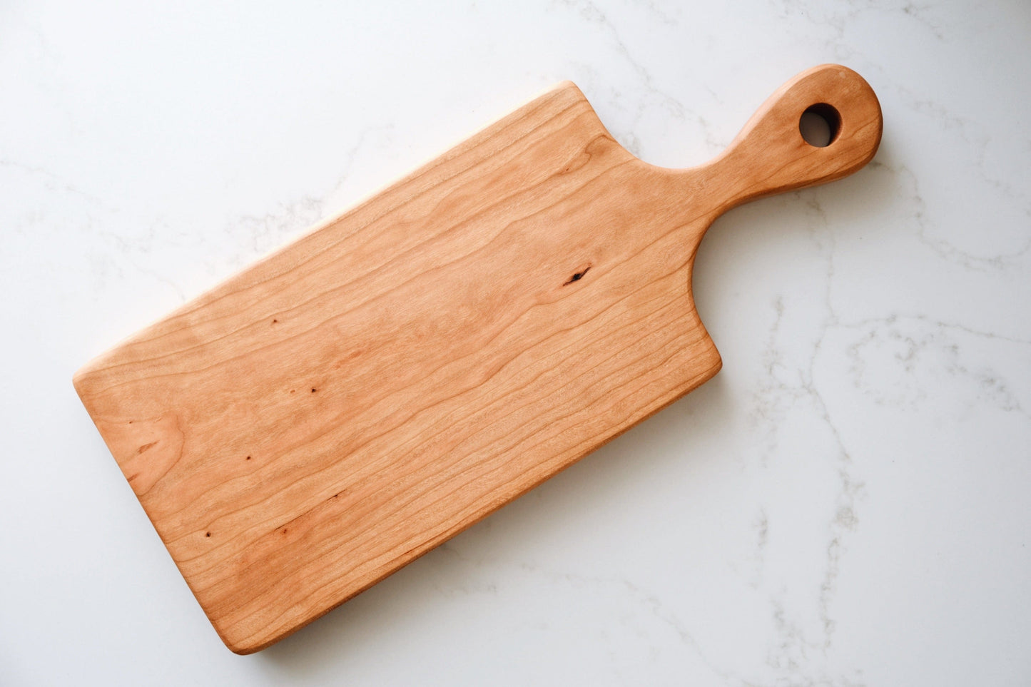 handled cherry serving board 